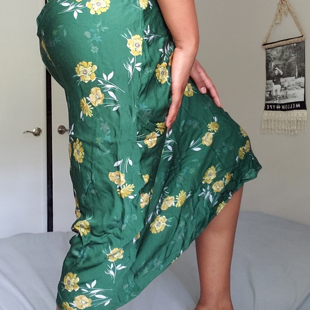 Midi Satin Skirt